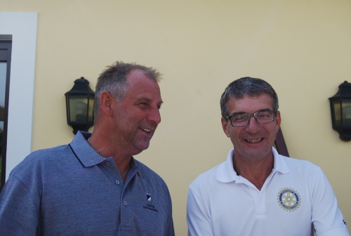 Thomas Muster mit Präsident Herbert Groß